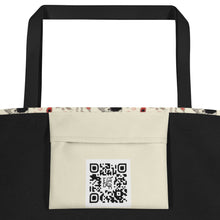 Load image into Gallery viewer, Woodpecker cream Large Tote Bag