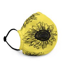 Load image into Gallery viewer, Sunflower face mask