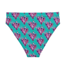 Load image into Gallery viewer, Heart high-waisted bikini bottom