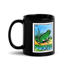 Load image into Gallery viewer, La Rana Black Glossy Mug
