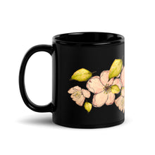 Load image into Gallery viewer, Cherry Blossom Black Glossy Mug