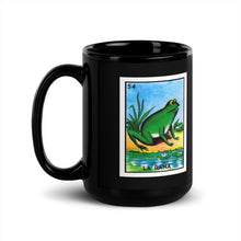 Load image into Gallery viewer, La Rana Black Glossy Mug