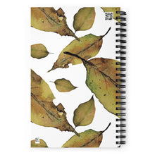 Load image into Gallery viewer, Leaf Spiral notebook