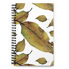 Load image into Gallery viewer, Leaf Spiral notebook