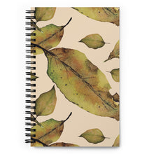 Load image into Gallery viewer, Leaf Spiral notebook Brown version