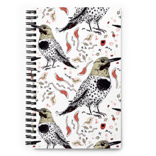 Load image into Gallery viewer, Woodpecker Spiral notebook