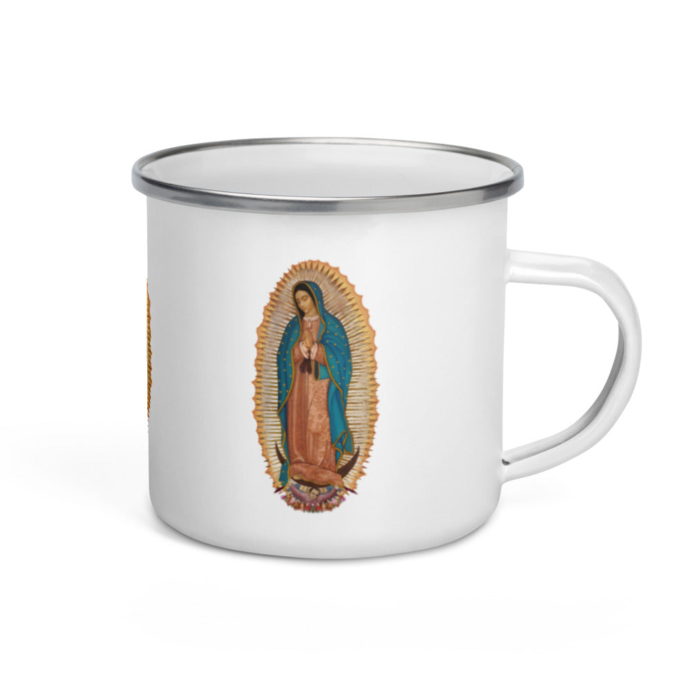 Virgencita Enamel Mug
