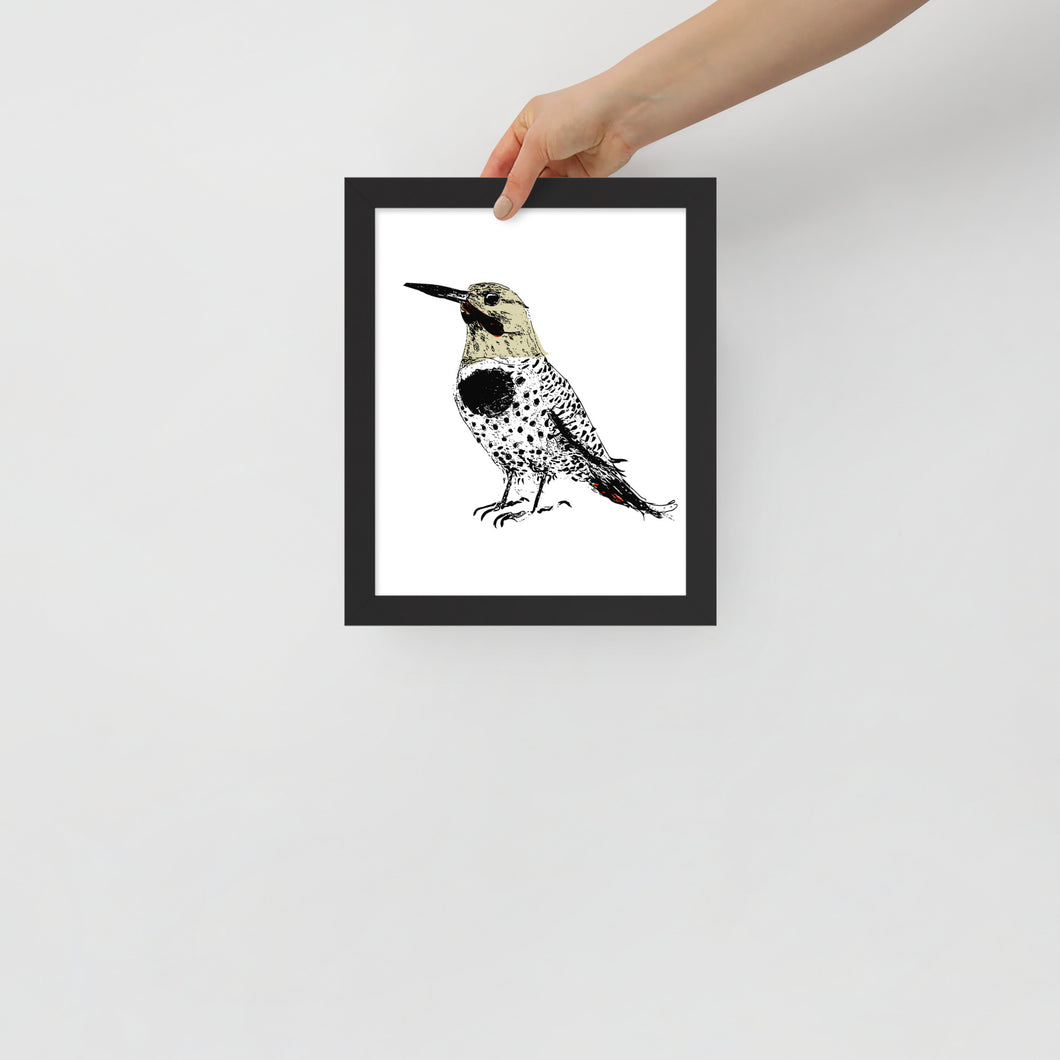 Woodpecker photo paper poster