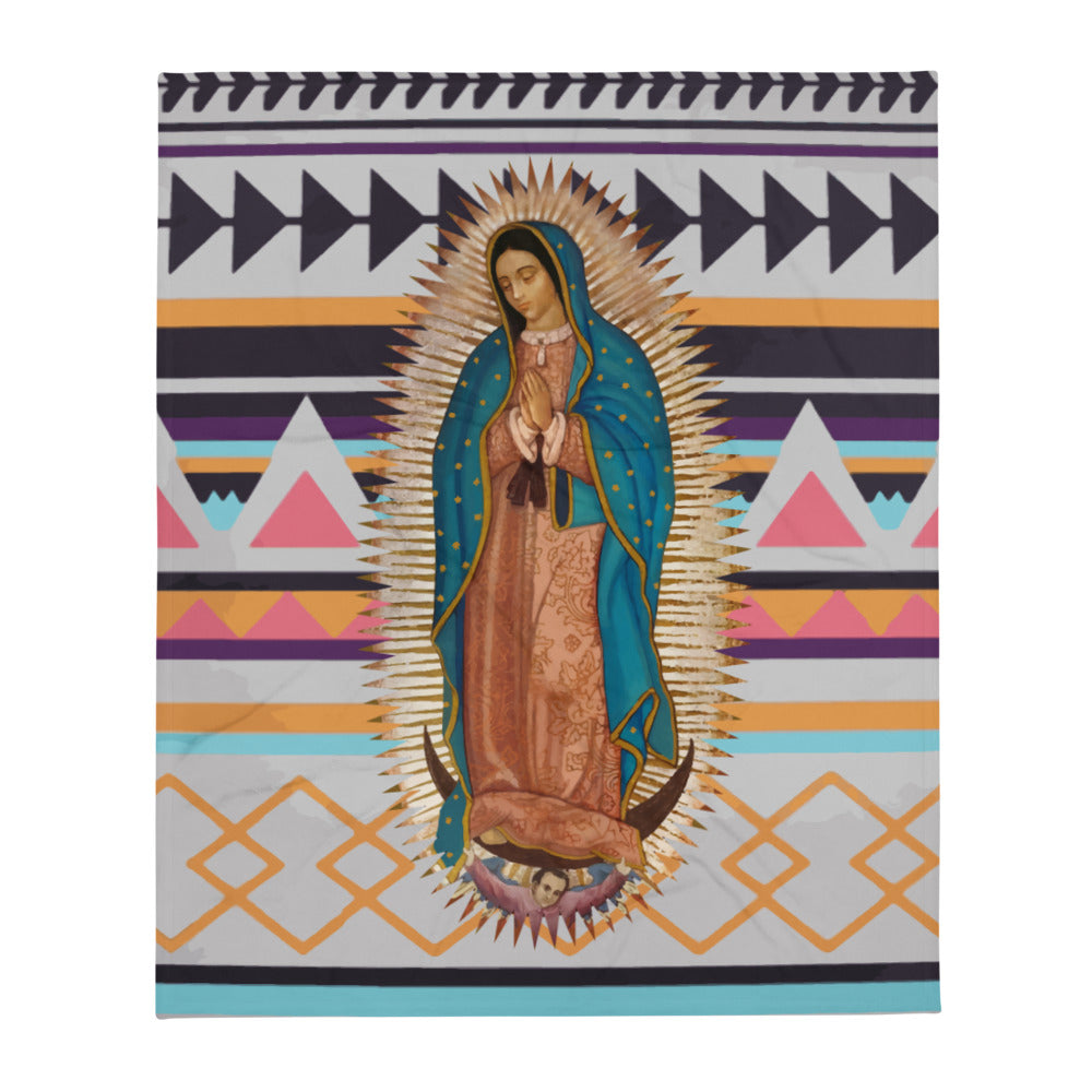 Virgencita Throw Blanket