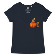 Load image into Gallery viewer, Goldfish Women’s fitted v-neck t-shirt

